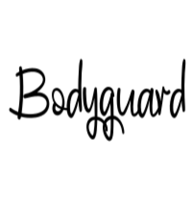Bodyguard Font Preview