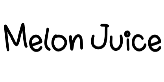 Melon Juice Font Preview