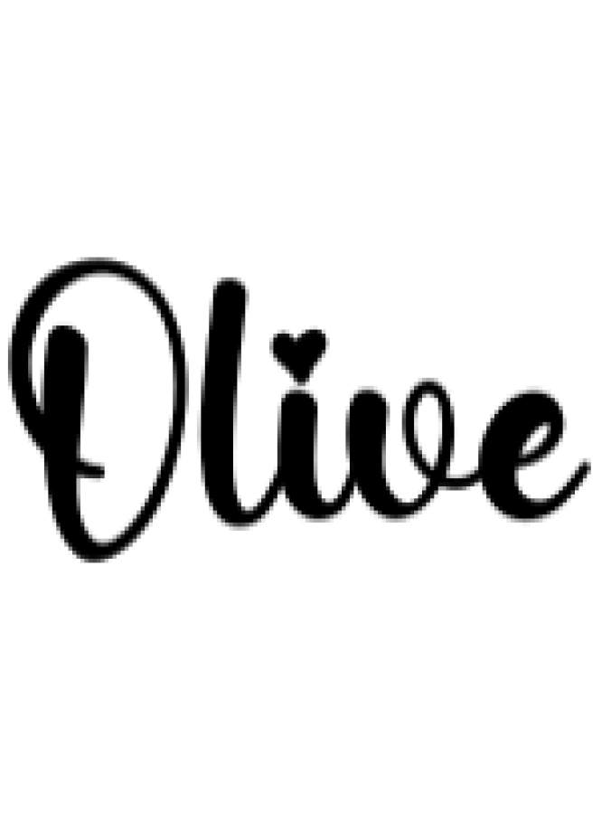 Olive Font Preview