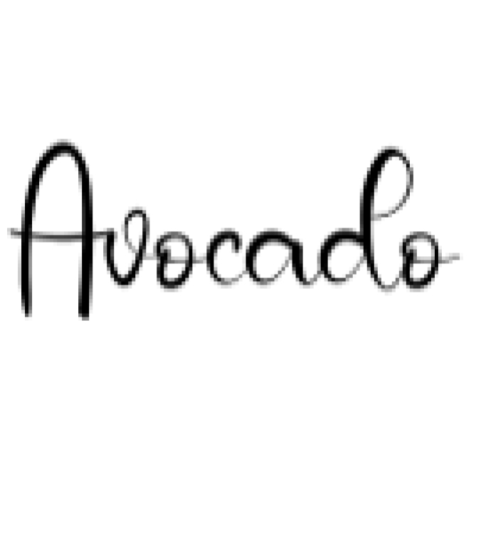 Avocado Font Preview