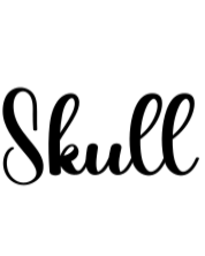 Skull Font Preview