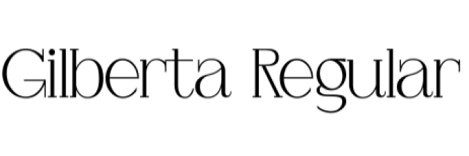 Gilberta Font Preview