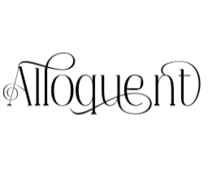 Alloquent Font Preview