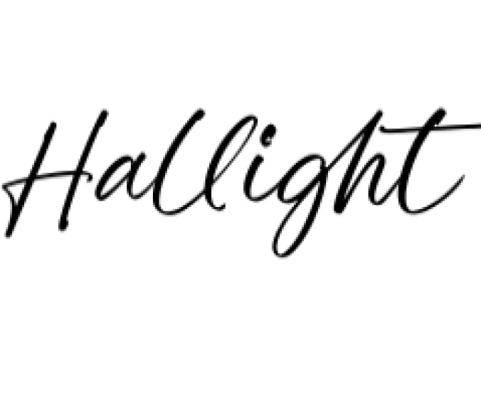 Hallight Font Preview