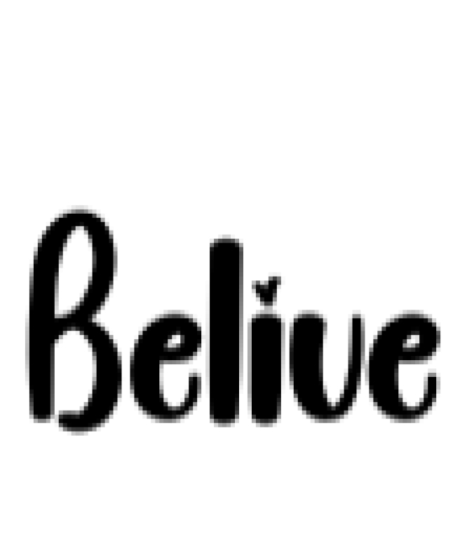 Belive Font Preview