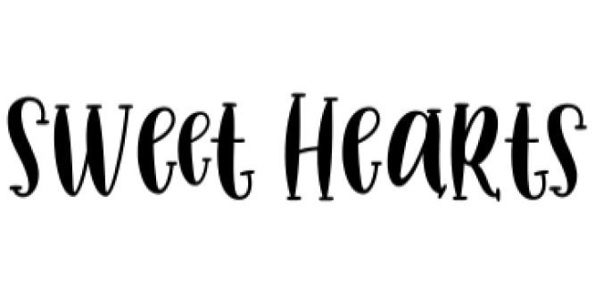 Sweet Hearts Font Preview