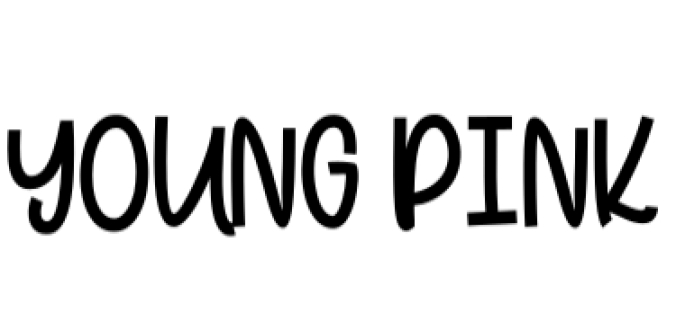 Young Pink Font Preview