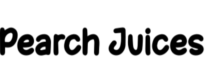 Pearch Juices Font Preview