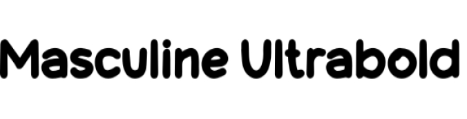 Masculine Ultrabold Font Preview
