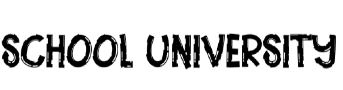 School University Font Preview