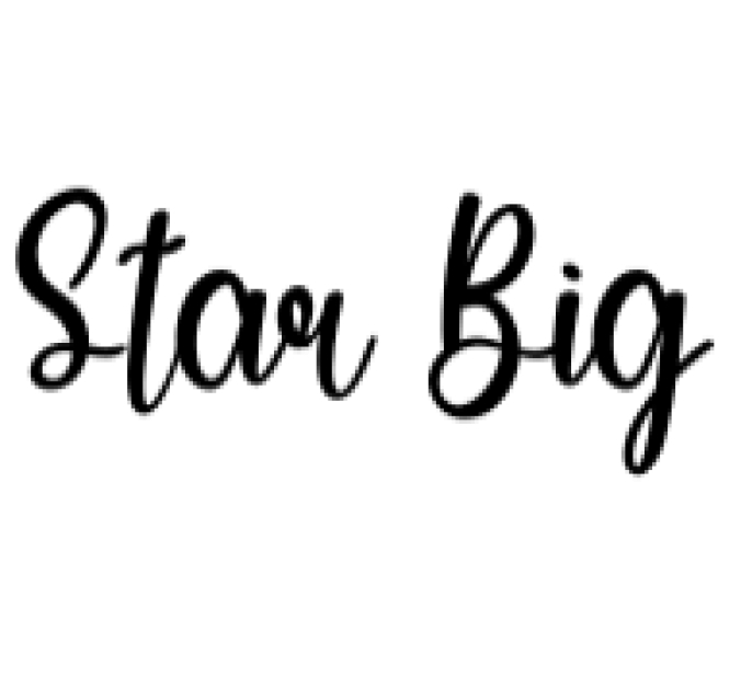 Star Big Font Preview
