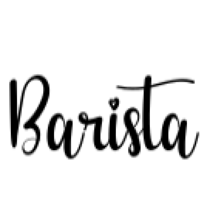 Barista Font Preview