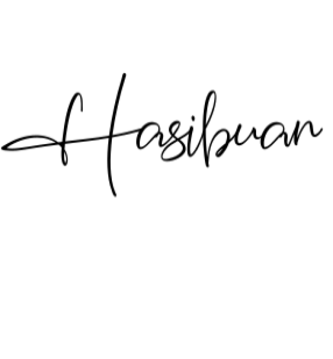 Hasibuan Font Preview