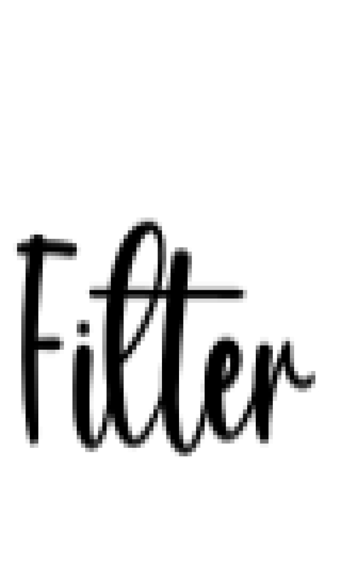 Filter Font Preview