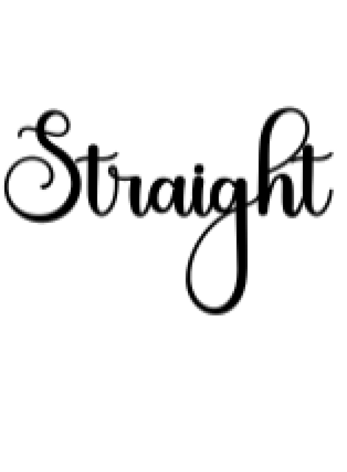 Straight Font Preview