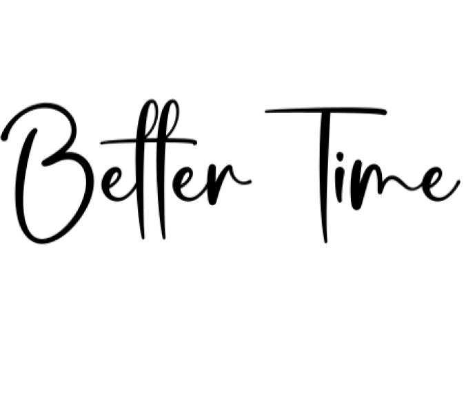 Better Time Font Preview