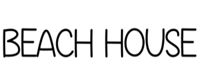 Beach House Font Preview