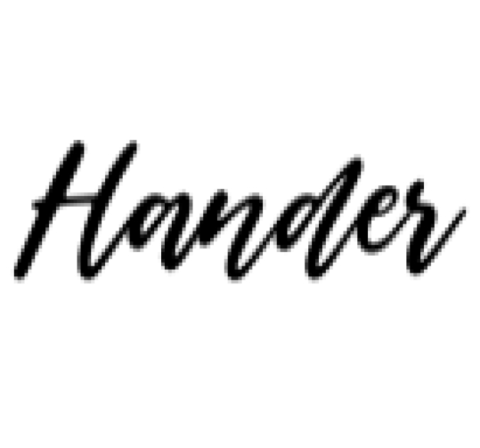 Hander Font Preview