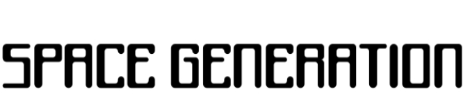 Space Generation Font Preview