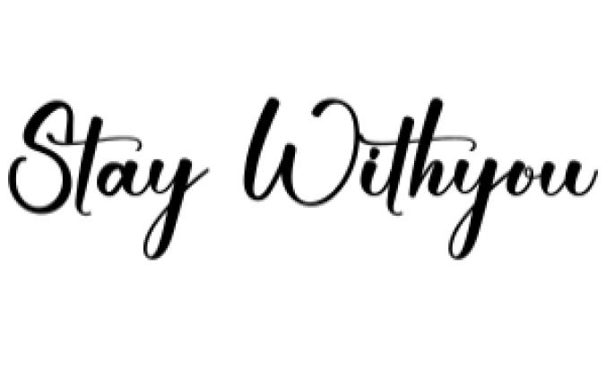 Stay Withyou Font Preview