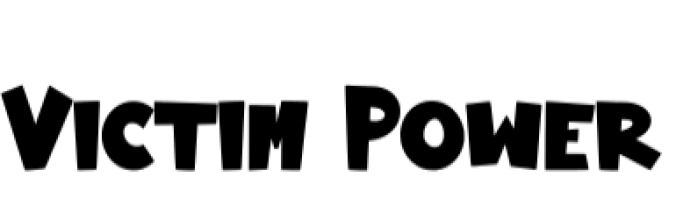 Victim Power Font Preview