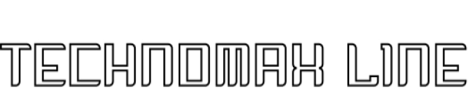 Technomax Line Font Preview