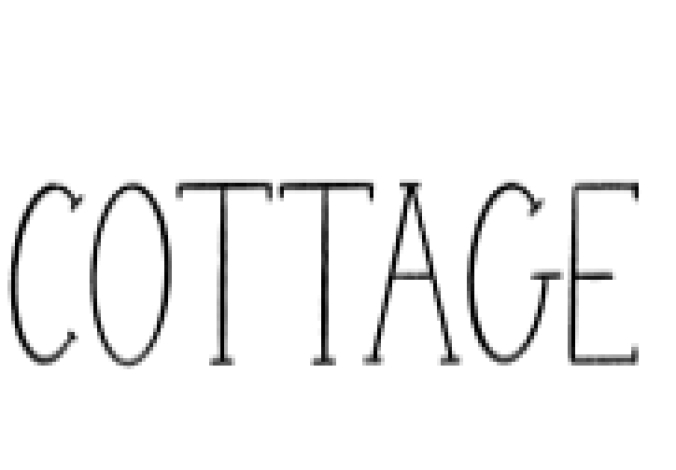 Cottage Font Preview