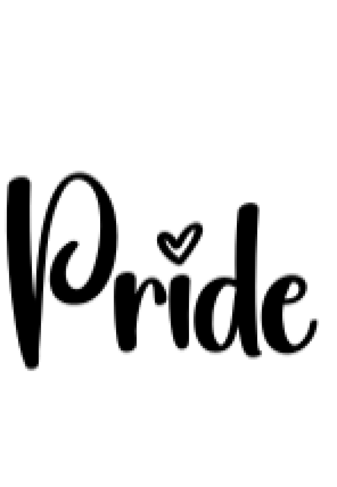Pride Font Preview