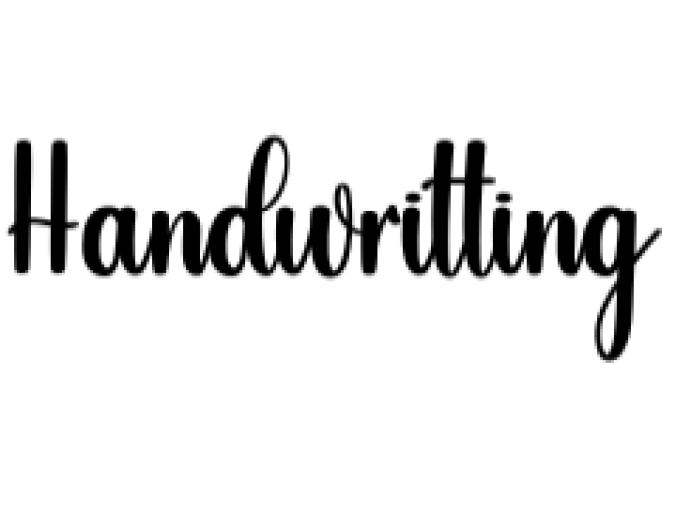 Handwritting Font Preview