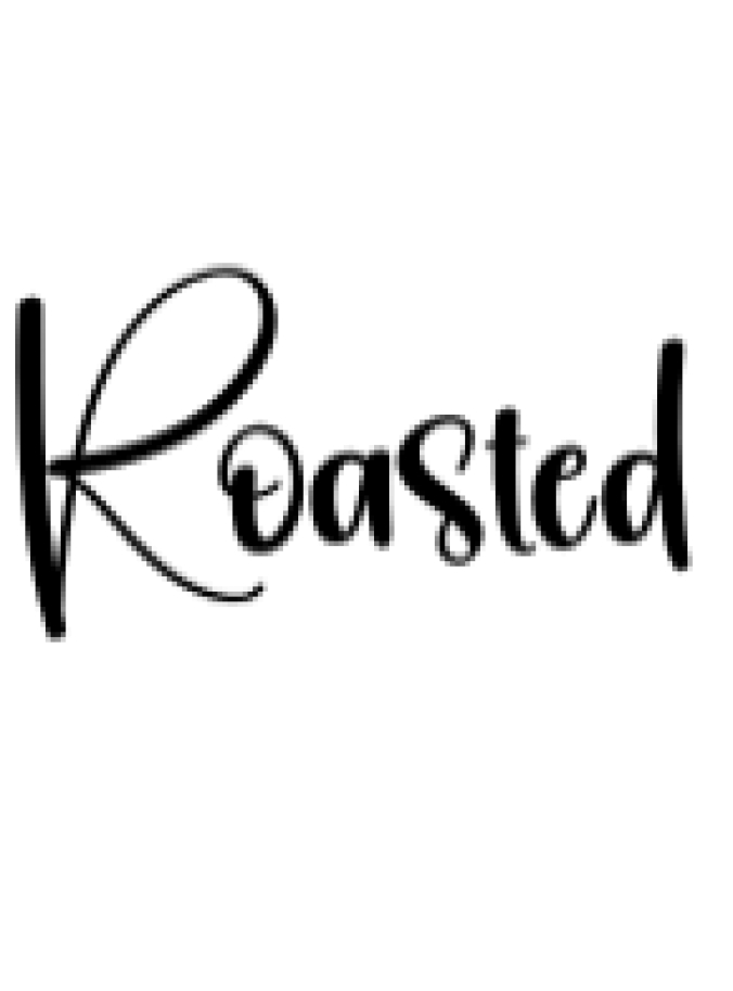 Roasted Font Preview