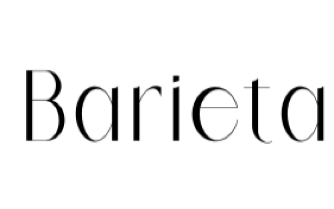Barieta Font Preview