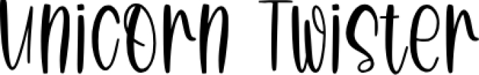 Unicorn Twister Font Preview