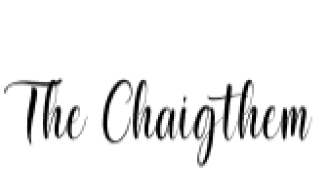 The Chaigthem Font Preview