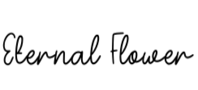 Eternal Flower Font Preview