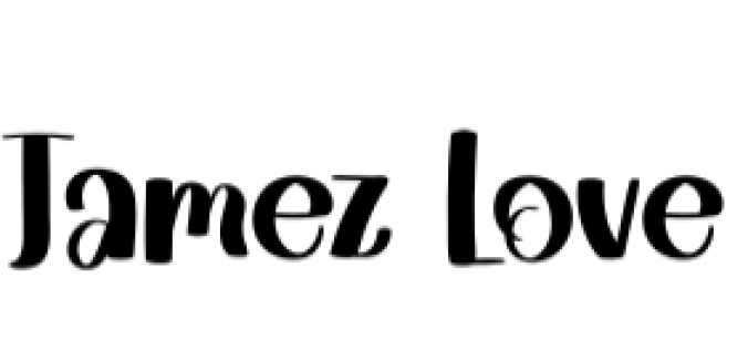 Jamez Love Font Preview