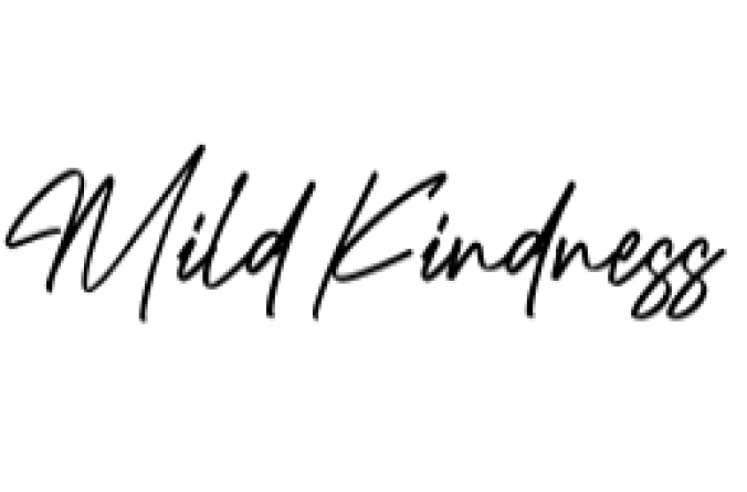 Mild Kindness Font Preview