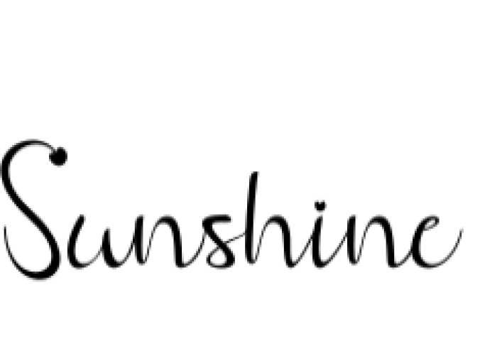 Sunshine Font Preview