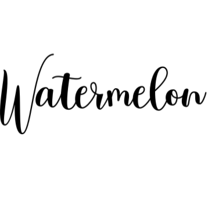 Watermelon Font Preview
