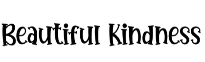 Beautiful Kindness Font Preview