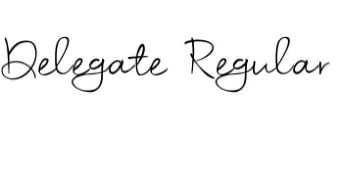 Delegate Font Preview