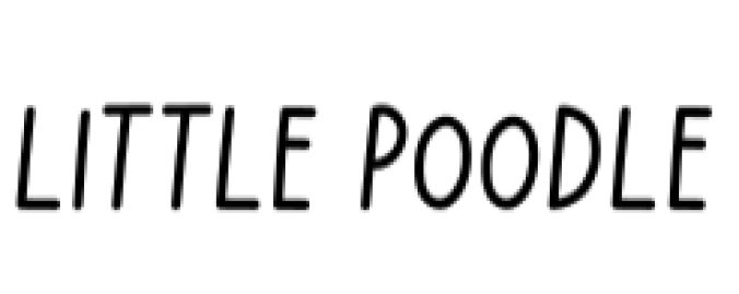 Little Poodle Font Preview