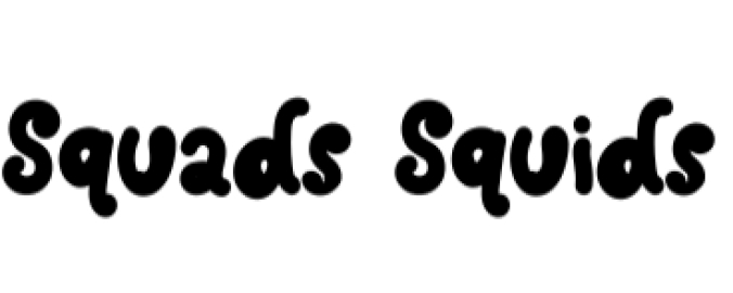 Squads Squids Font Preview