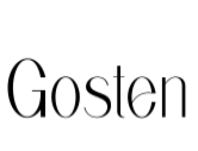 Gosten Font Preview