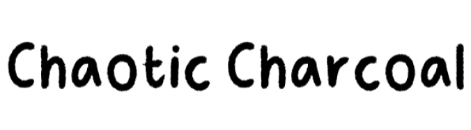 Chaotic Charcoal Font Preview