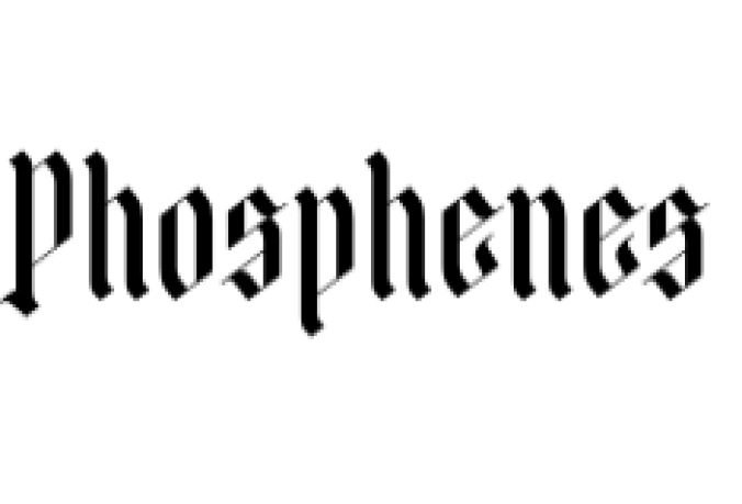 Phosphenes Font Preview