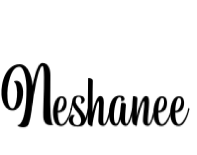 Neshanee Font Preview