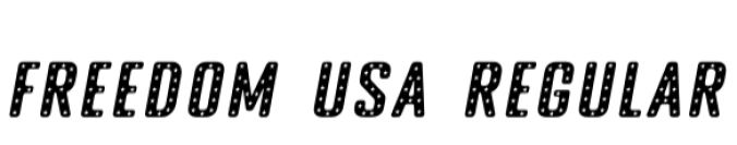 Freedom Usa Font Preview