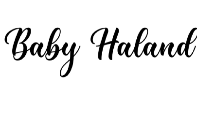 Baby Haland Font Preview