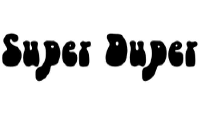 Super Duper Font Preview