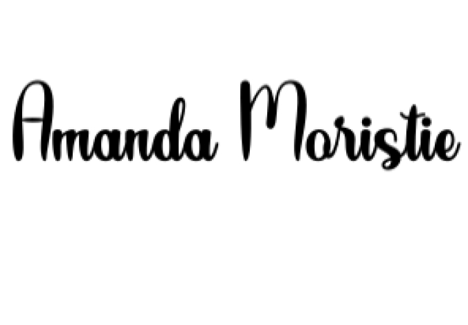 Amanda Moristie Font Preview